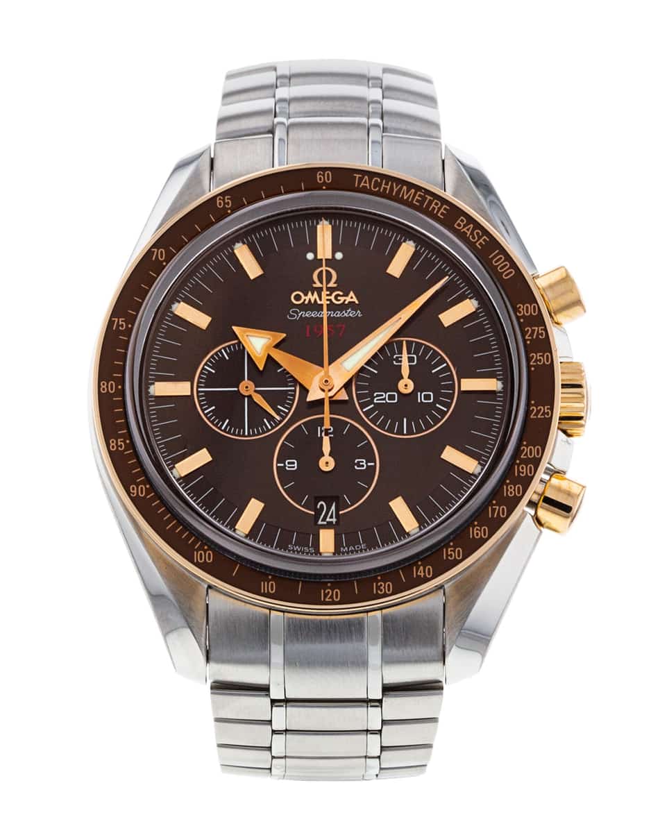 Omega speedmaster broad arrow rose gold on sale